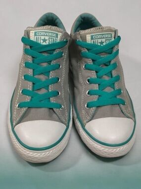Converse All Star Lace Up Mint Green & Grey Sneakers